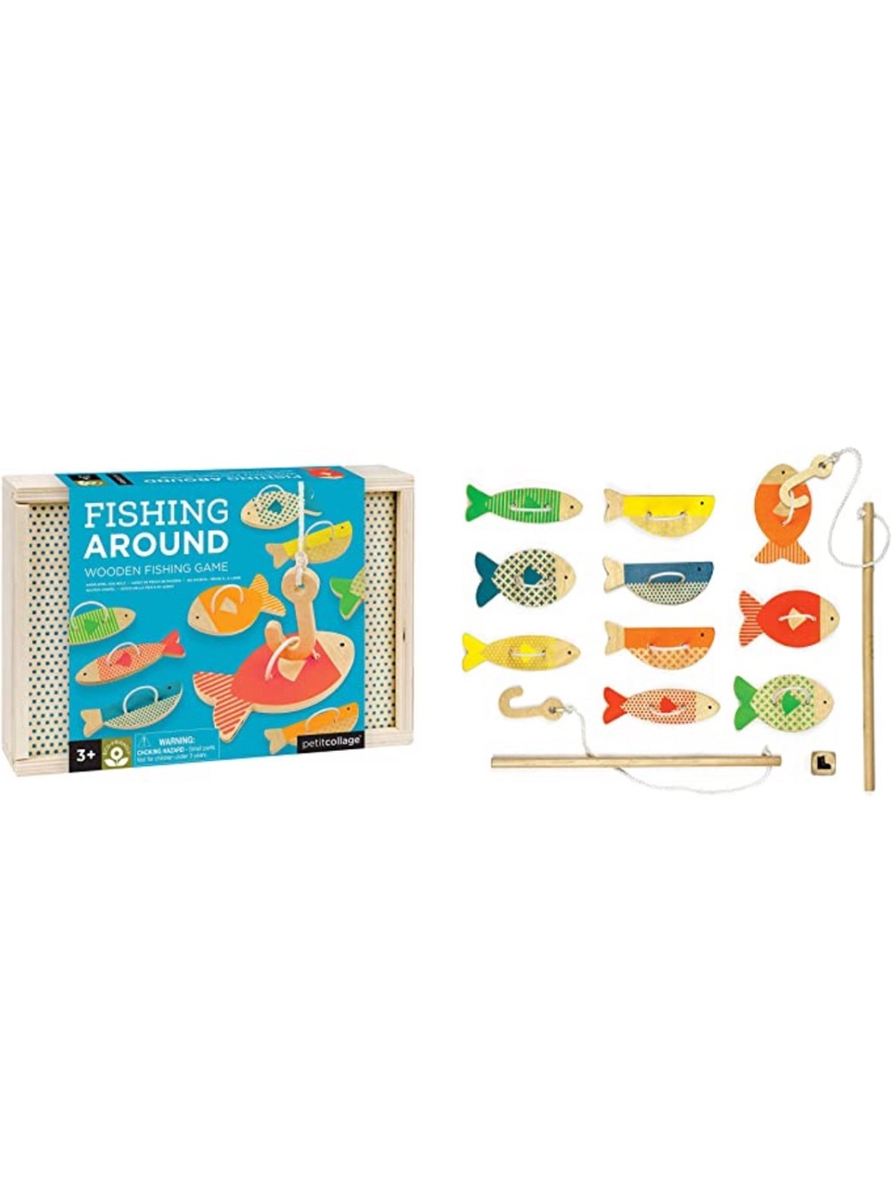 Fishing Around Wooden Magnetic Fish Set - Multicolor